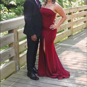 Burgundy Prom Dress